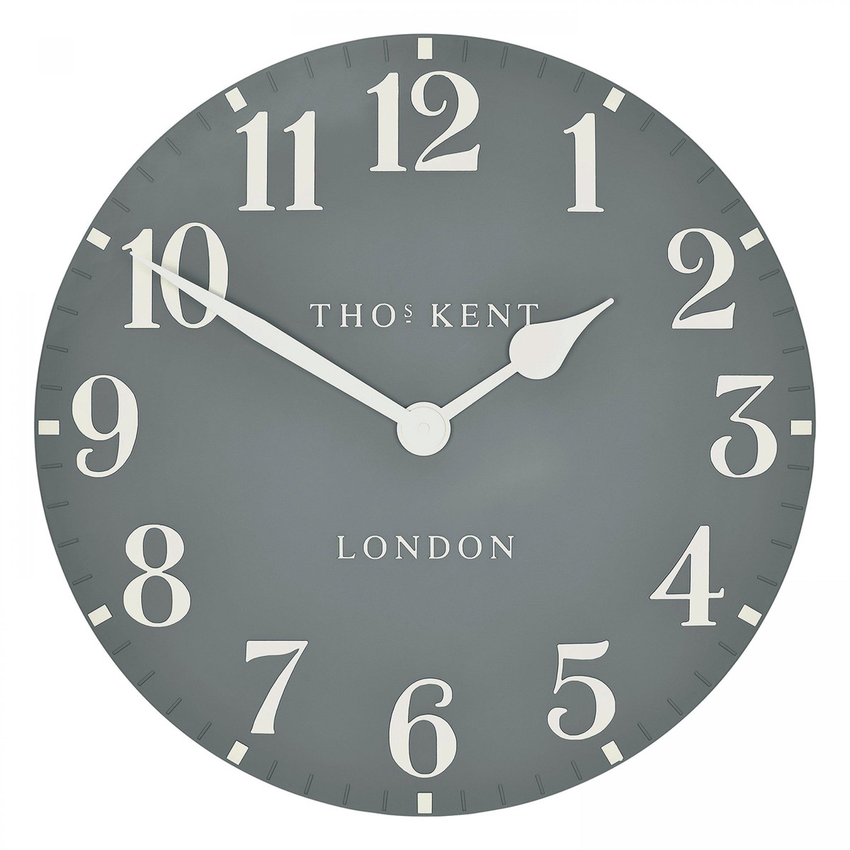 Arabic Wall Clock Flax Blue 20in