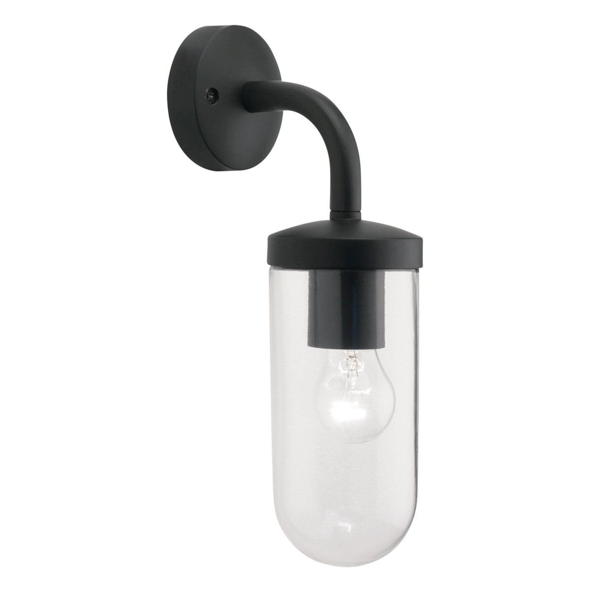 Tressino Textured Black Wall Light