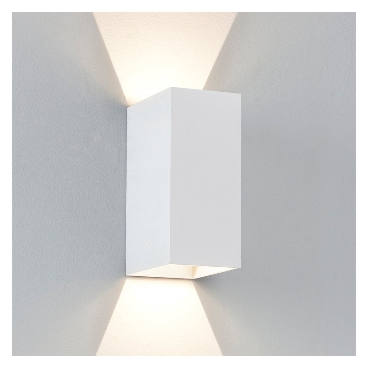 Oslo Textured White 160 LED Wall Light