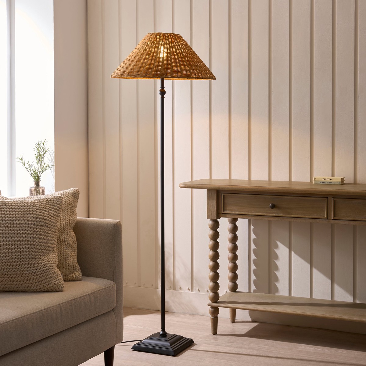 Jericho Matt Black Floor Lamp
