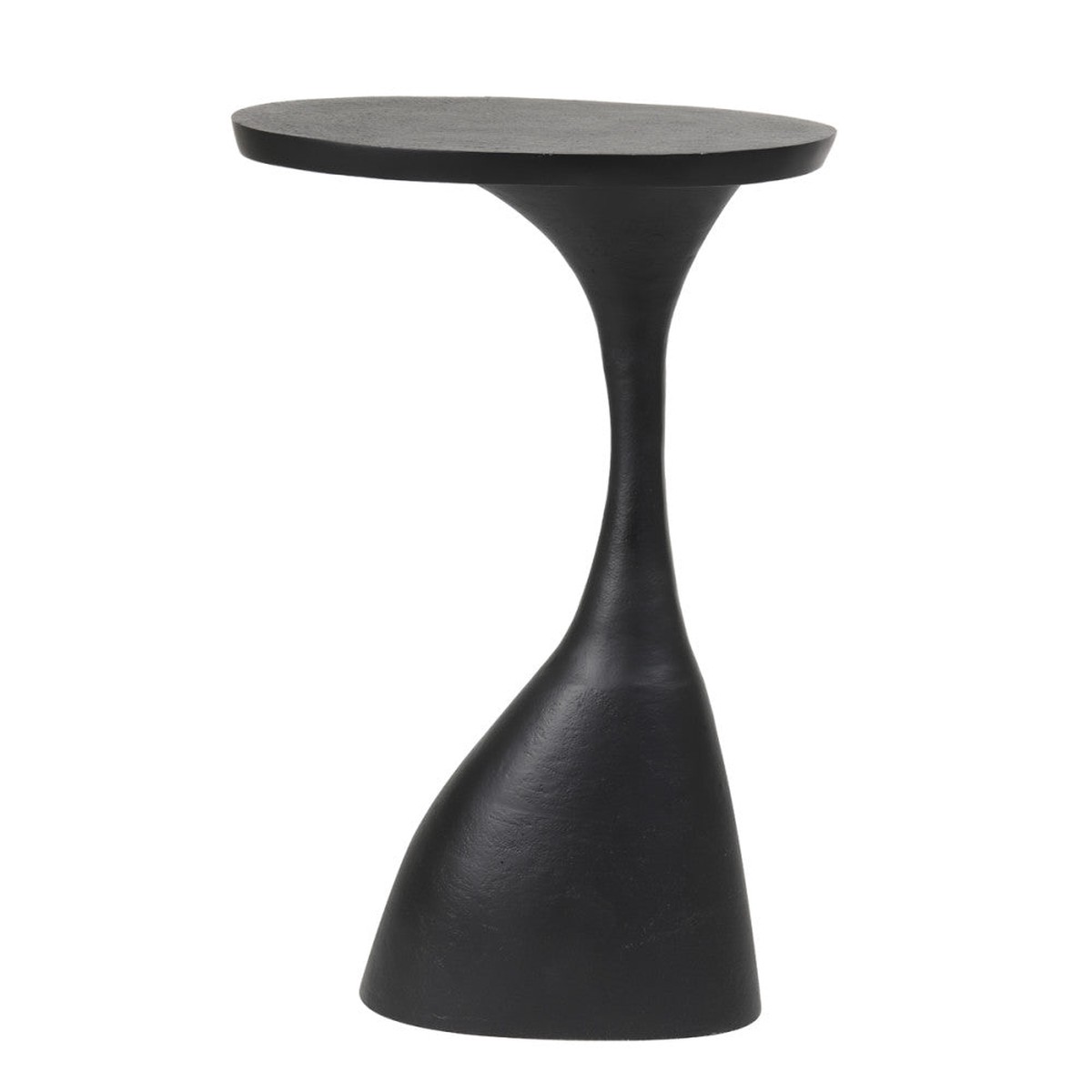 Macau Matt Black Side Table - Large