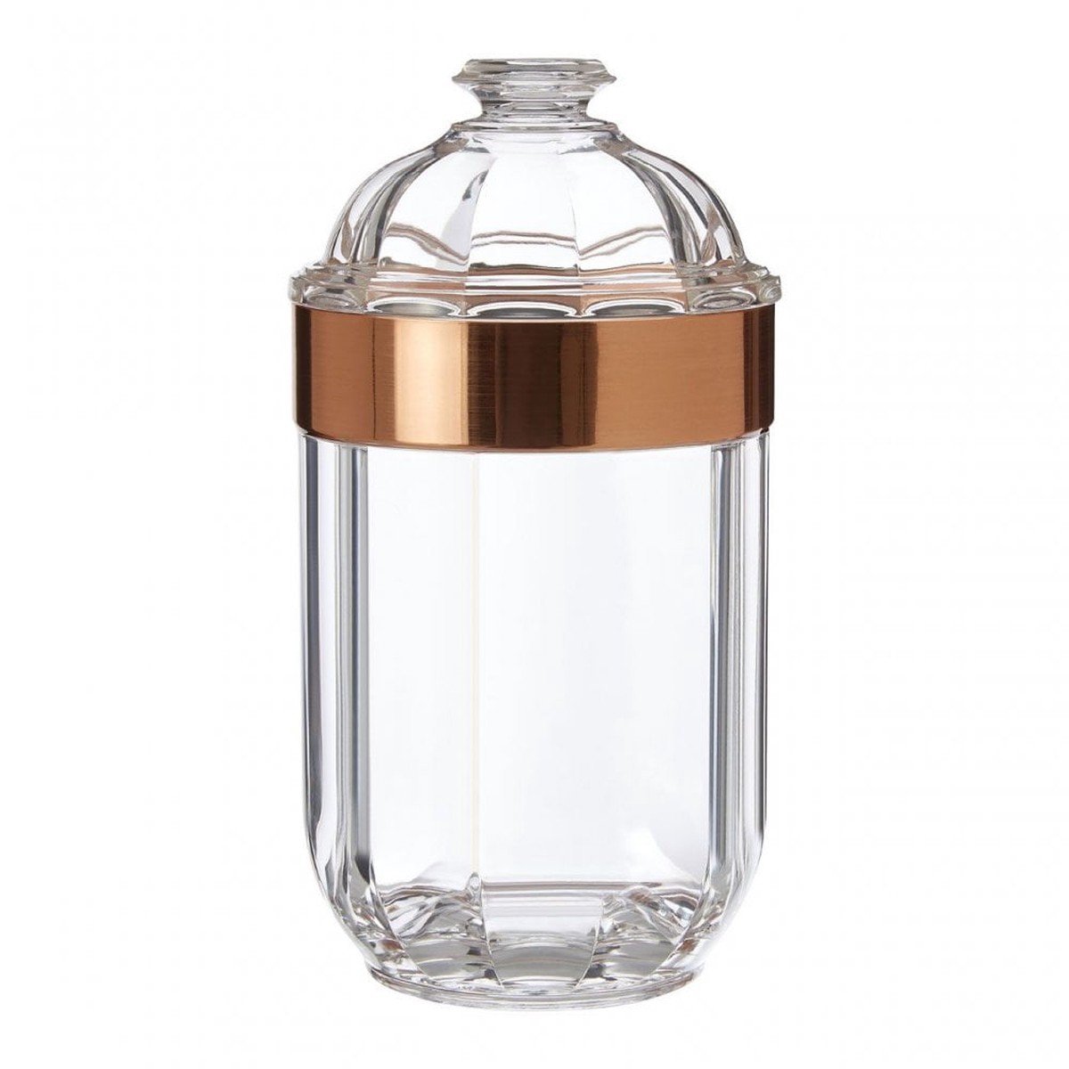 Medium Rose Gold Acrylic Storage Jar