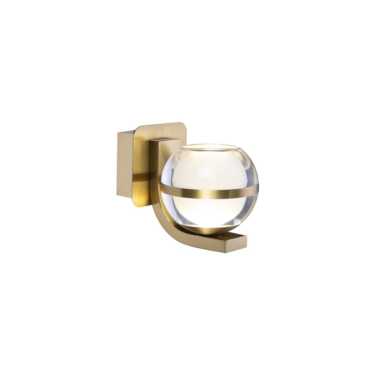 Slice Gold LED Glass Wall Light