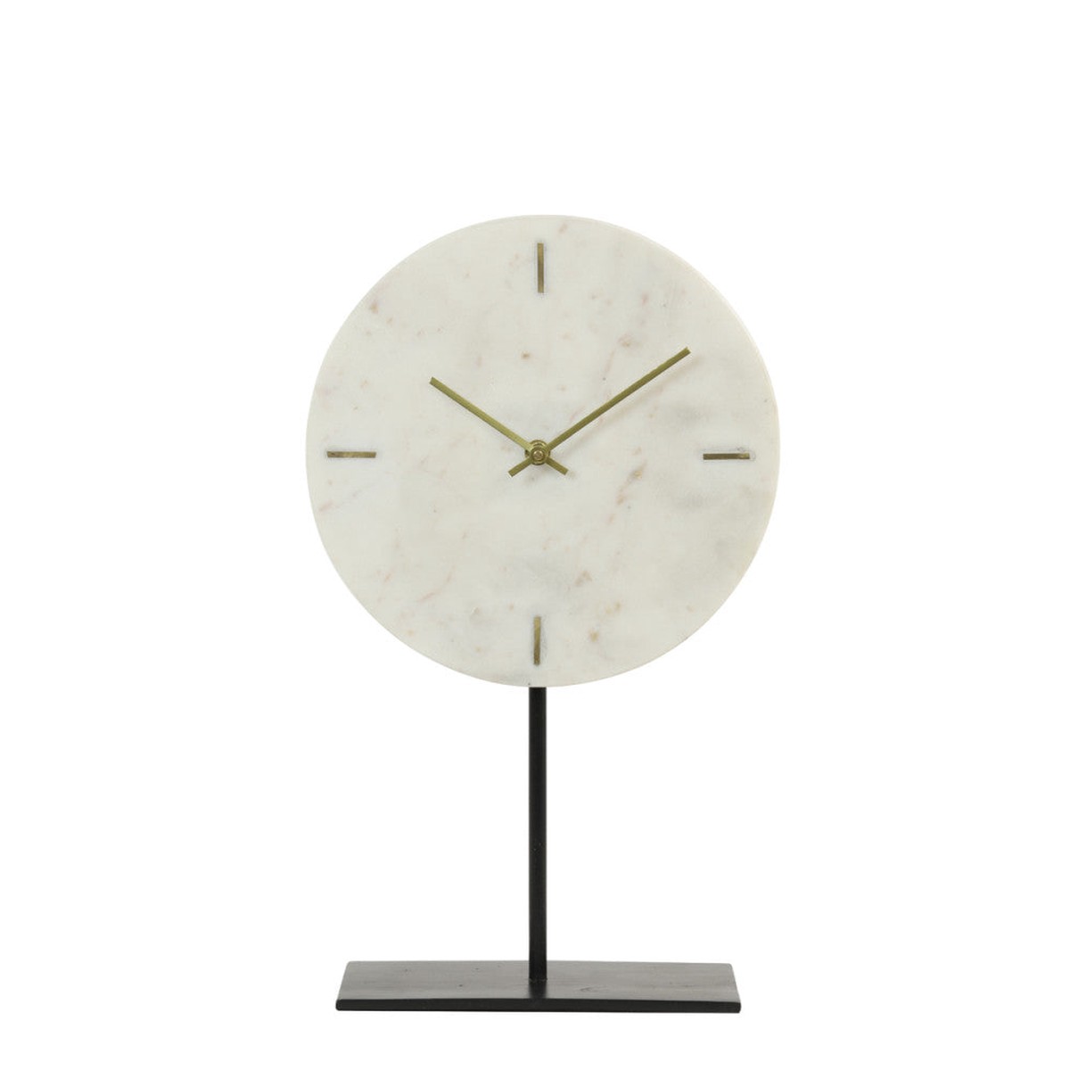 Moreno Marble White Clock On Base